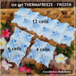 Ice gel THERMAFREEZE pengganti es batu THERMA FREEZE square frozen (price/cell)